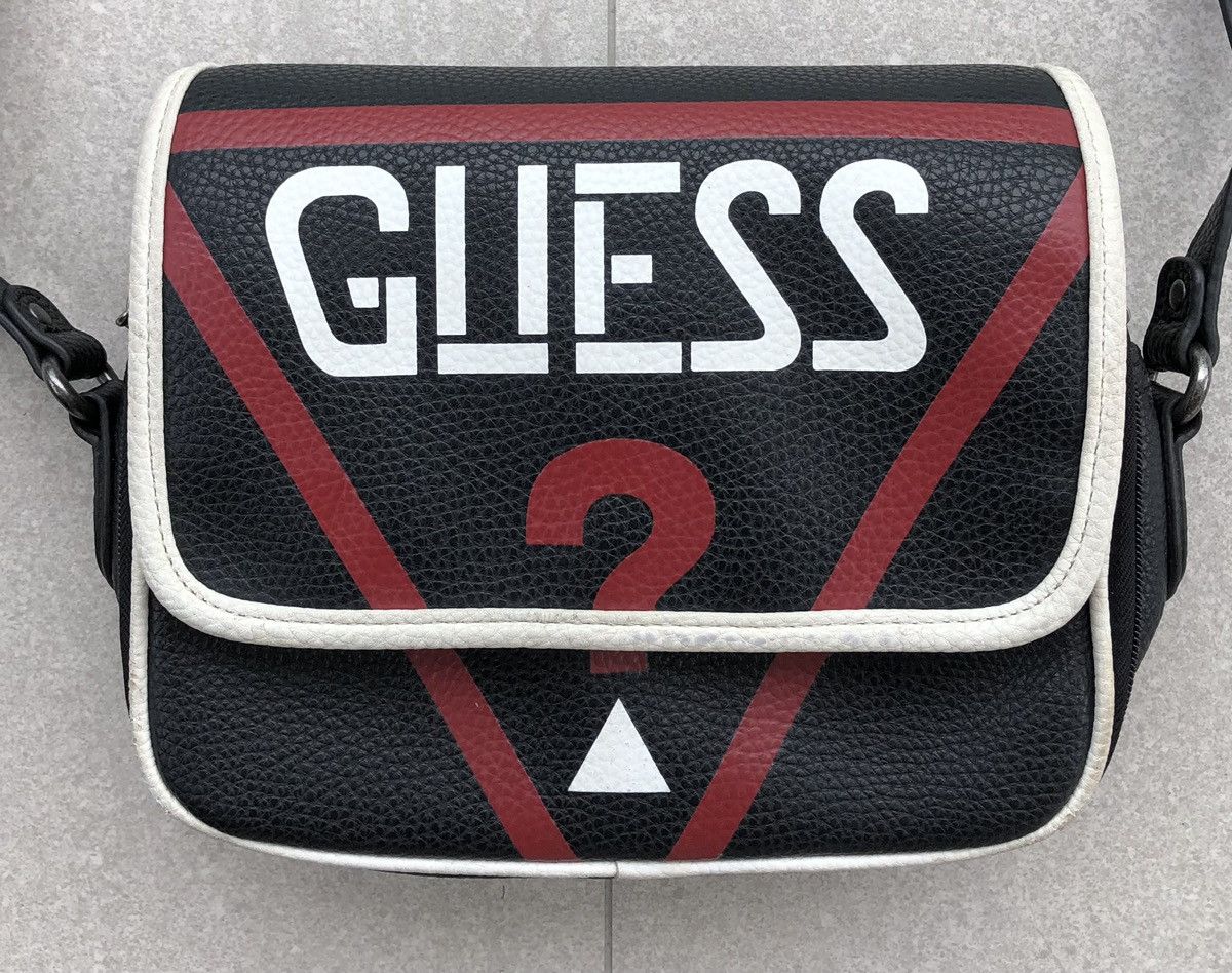 Guess SS19 GUESS Big LOGO embossed Leather Shoulder Bag Size ONE SIZE - 3 Thumbnail