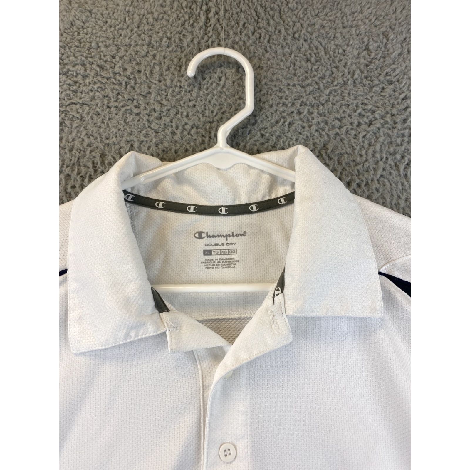 Champion White Collared Champion Du-Dry Polo Golf Shirt Men’s Size XL 87-36 Size US XL / EU 56 / 4 - 4 Thumbnail