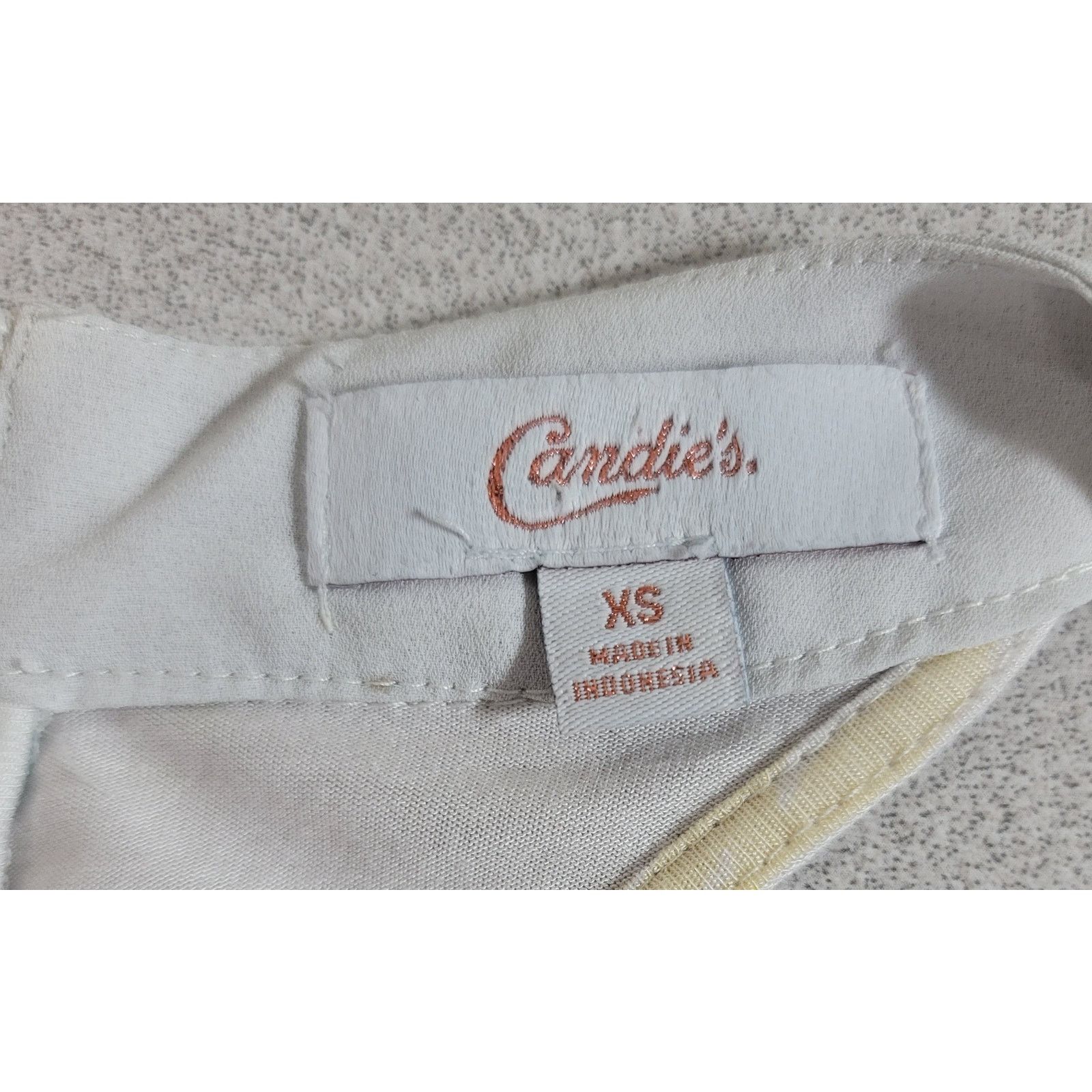 Other Candie's White Floral Print Racerback Tank Top XS Stretchy Size XS / US 0-2 / IT 36-38 - 3 Thumbnail