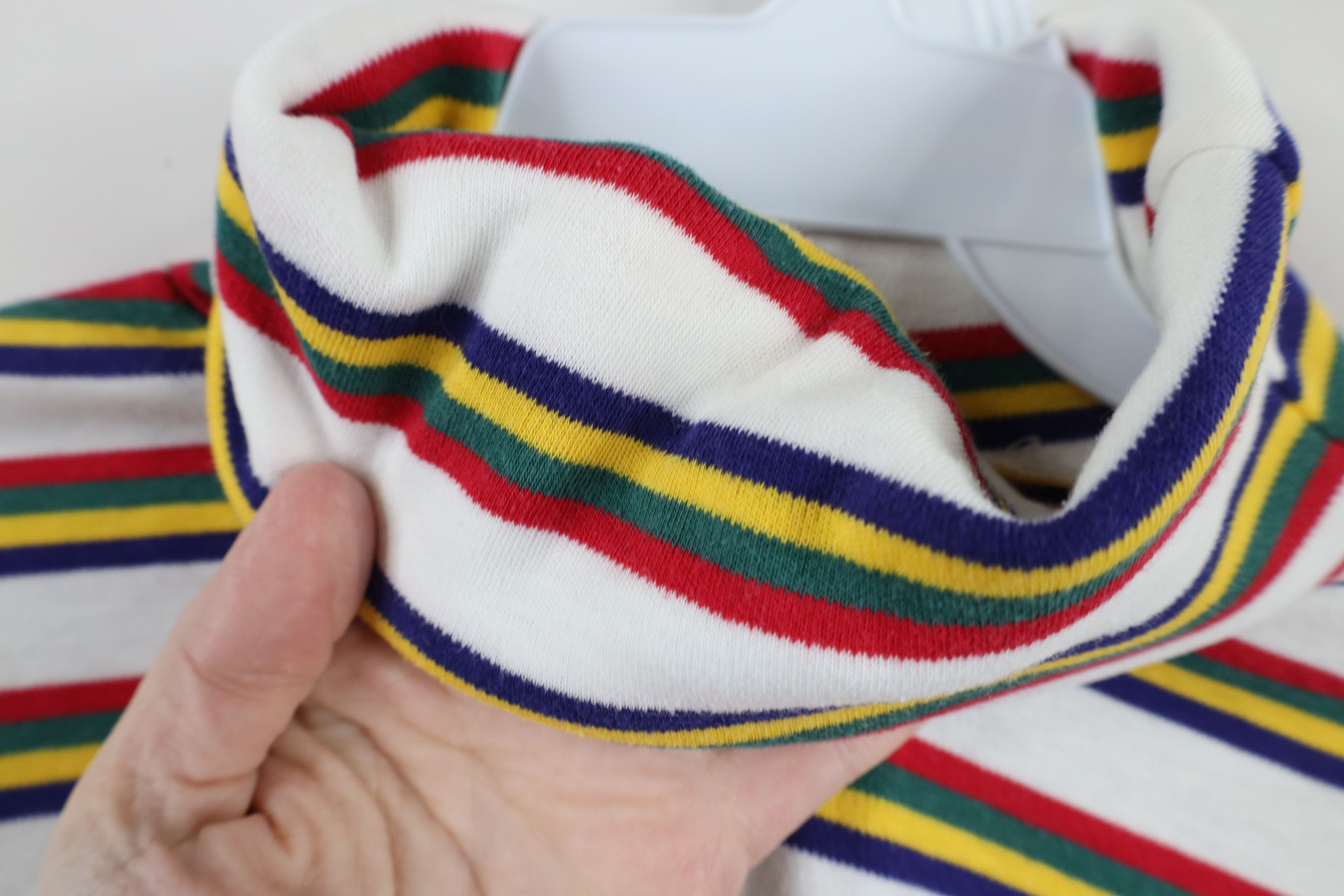 Vintage Vintage 90s Streetwear Striped Turtleneck T-Shirt USA Size S / US 4 / IT 40 - 4 Thumbnail