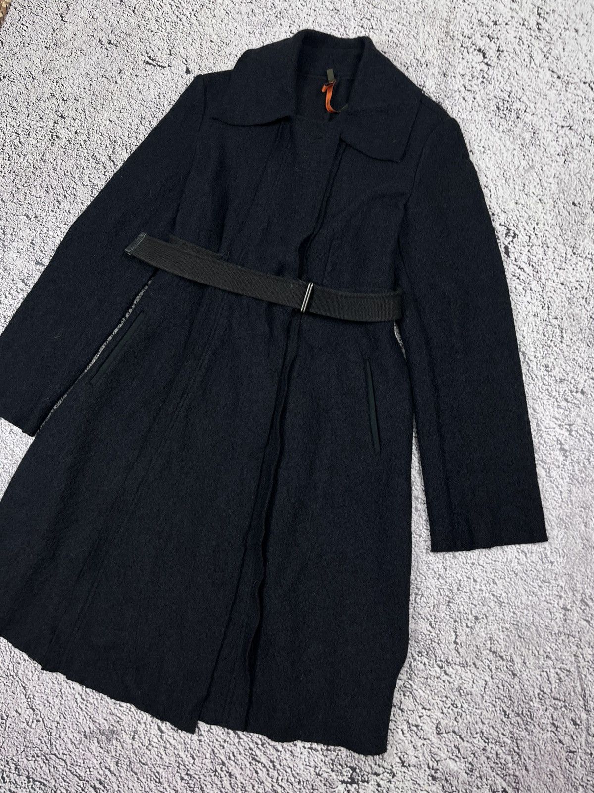 Cop Copine Cop Copine Matrix Wrap Wool Coat Gothic Avant-Garde Belted Size L / US 10 / IT 46 - 3 Thumbnail