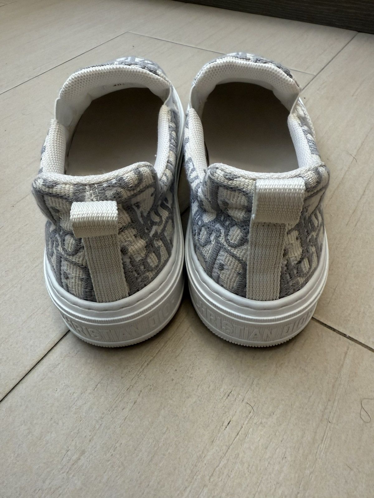 Dior Dior gray oblique solar slip on sneakers 40.5 Size US 7.5 / EU 40-41 - 4 Thumbnail