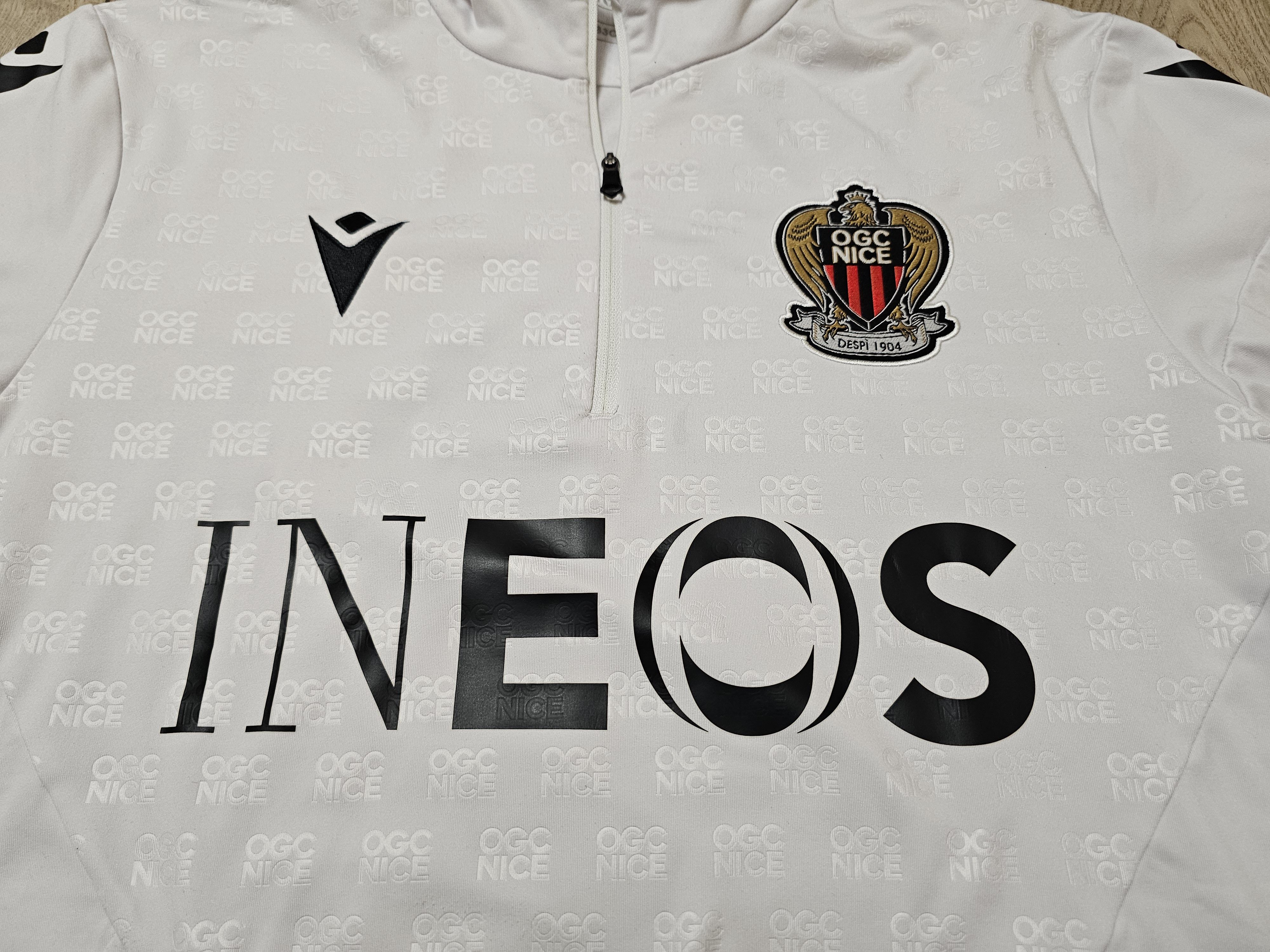 All Sport OGC NICE SOCCER 1/3 ZIP FOOTBALL JACKET SOCCER SWEATER Size US L / EU 52-54 / 3 - 3 Thumbnail