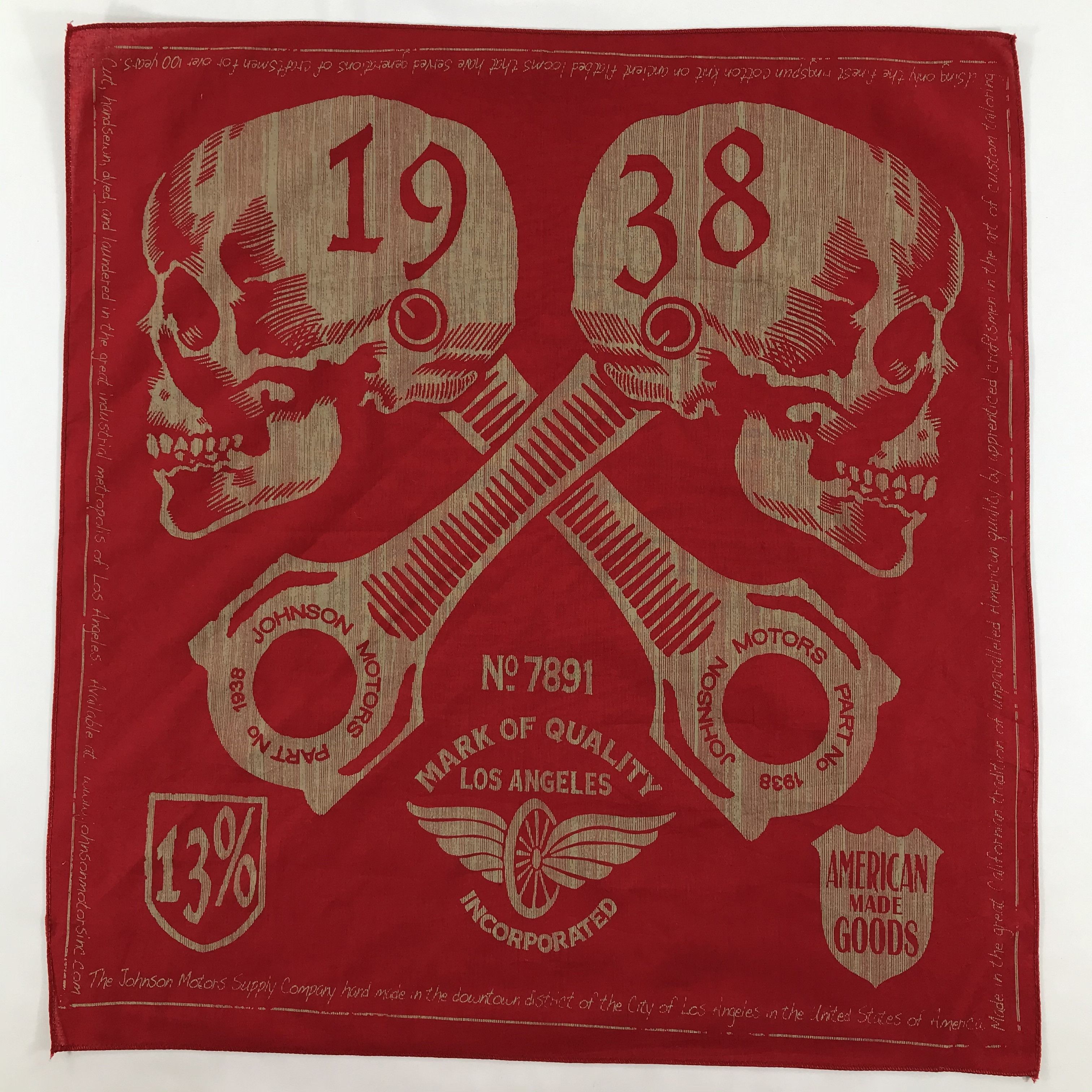 Johnson Motors × Vintage Johnson Motors Bandana / Handkerchief / Neckerchief - S1811 Size ONE SIZE - 1 Thumbnail