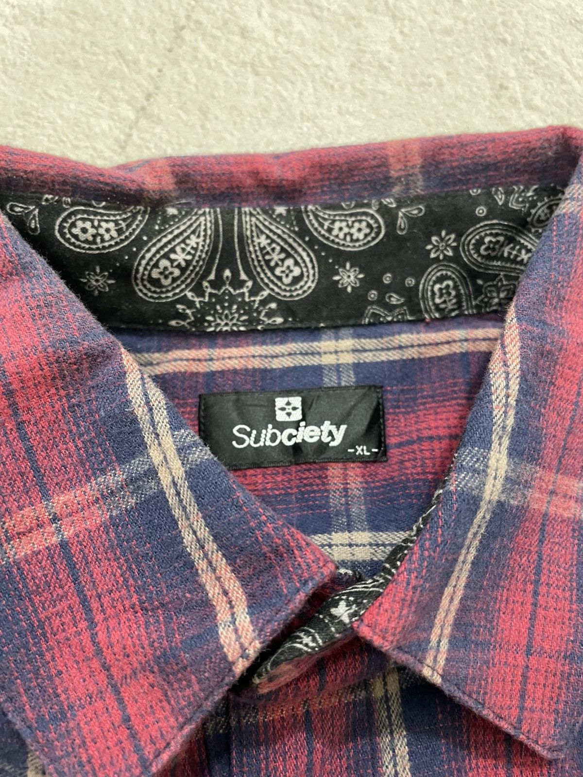 If Six Was Nine 2000s Subciety Music Riot Plaid Shirt ifsix Hysteric LGB Y2K Size US L / EU 52-54 / 3 - 5 Thumbnail
