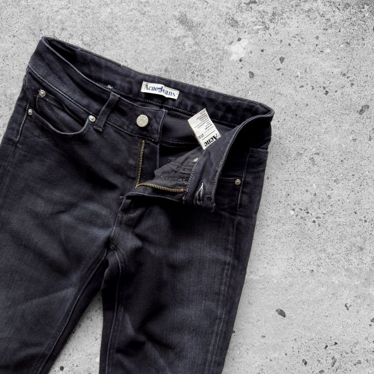 Acne Studios Acne Jeans Hex Triumph Womens Black Denim Premium Size 27" / US 4 / IT 40 - 5 Thumbnail