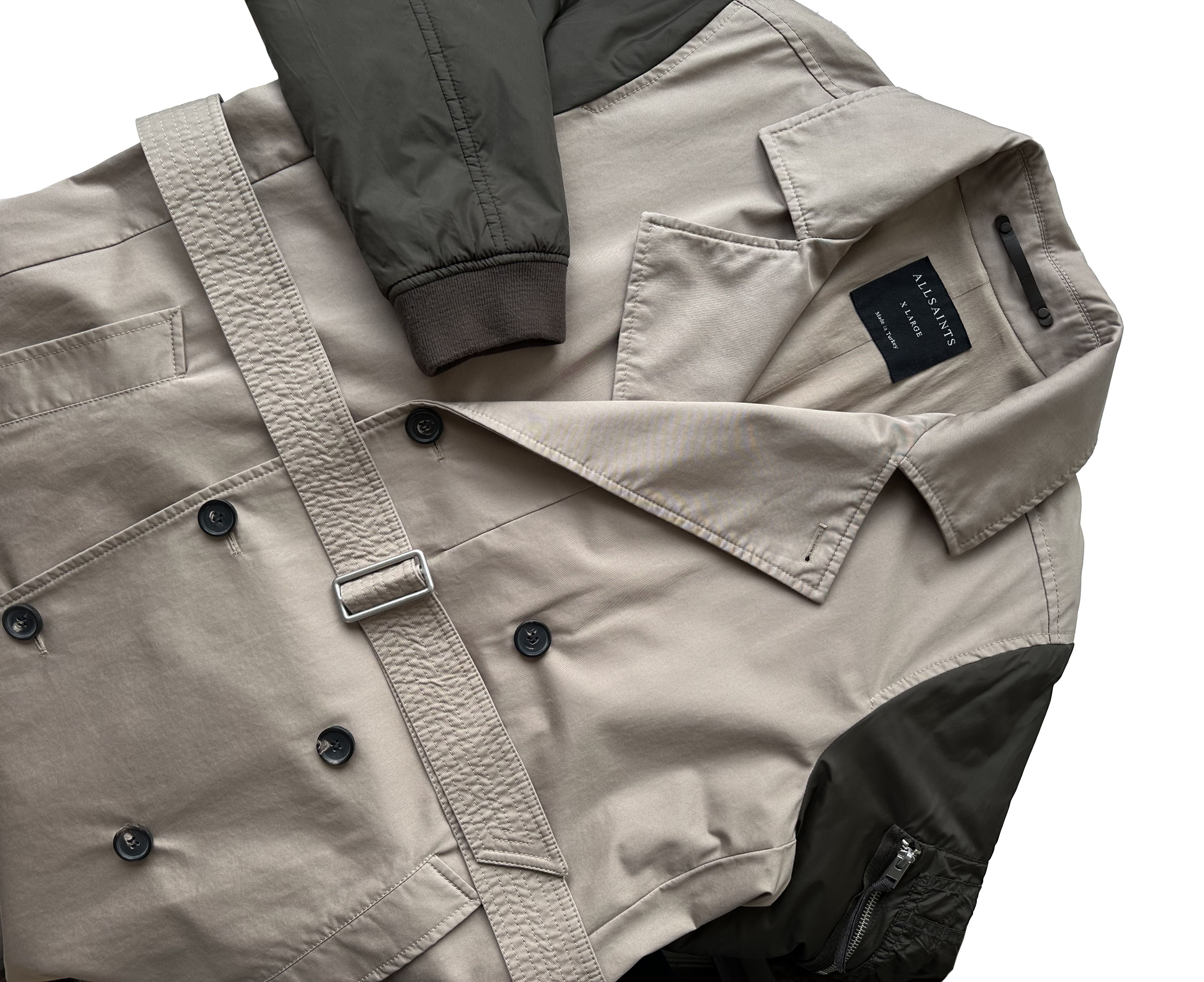 Allsaints All Saints Mac Gunner trench bomber Jacket Size US XL / EU 56 / 4 - 8 Thumbnail