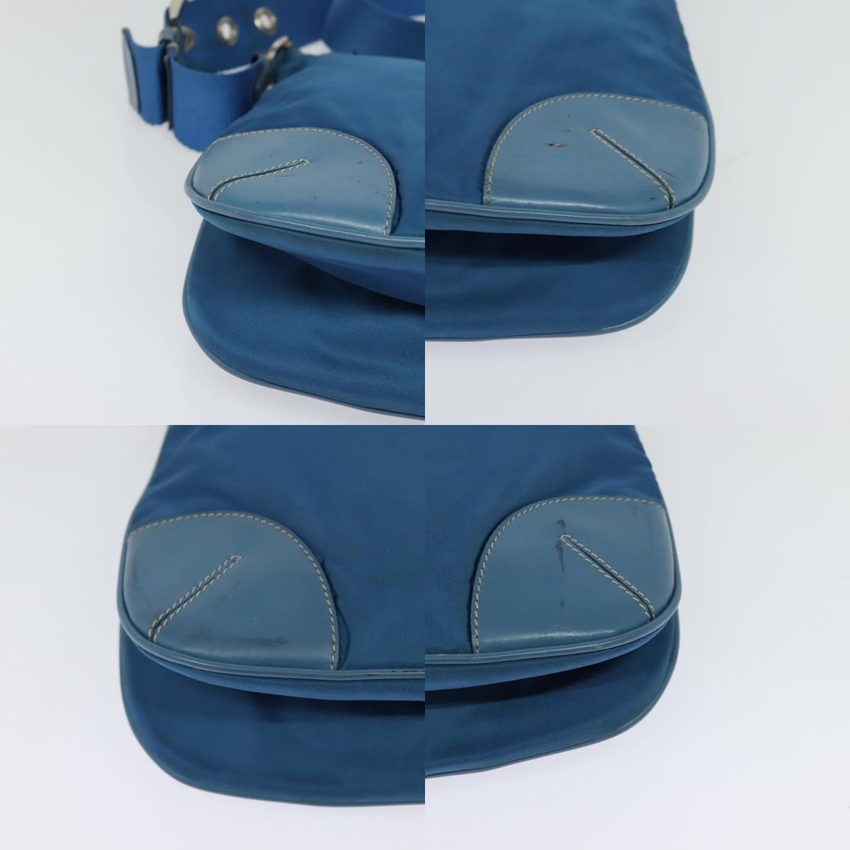 Prada PRADA Shoulder Bag Nylon Blue Silver Size ONE SIZE - 10 Thumbnail