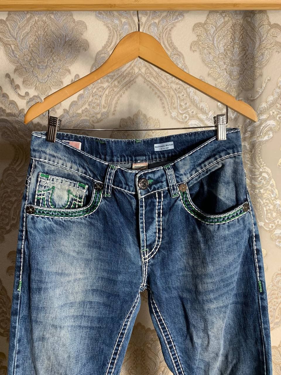 True Religion VINTAGE TRUE RELIGION DENIM JEANS DESIGNER RETRO Y2K 90s USA Size US 32 / EU 48 - 3 Thumbnail