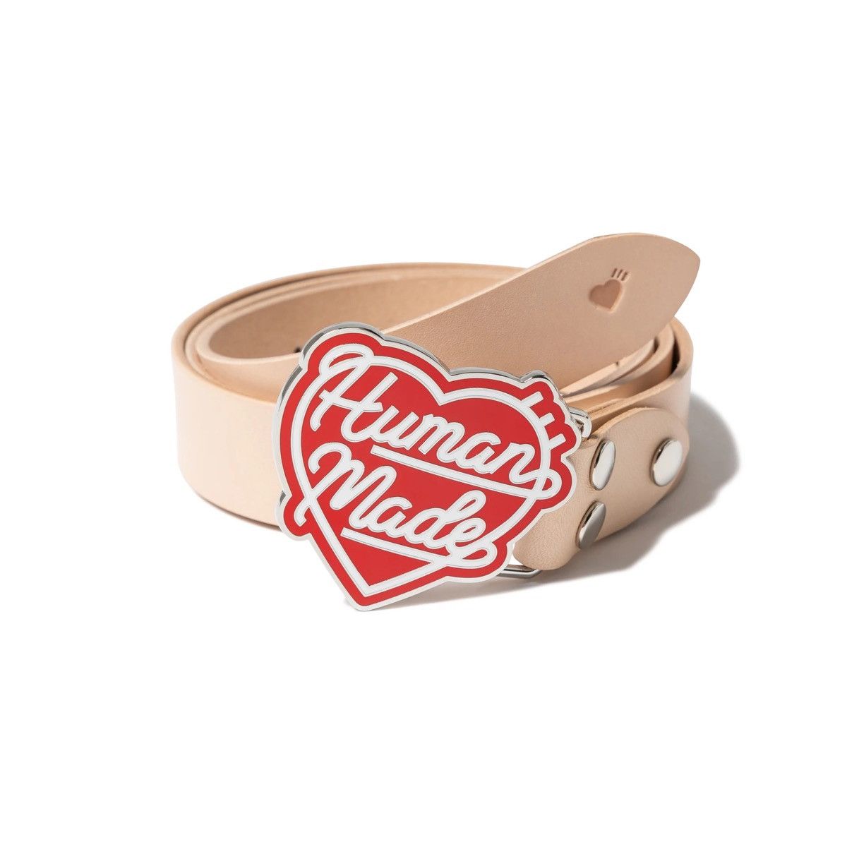 image of Human Made Heart Leather Belt, Men's