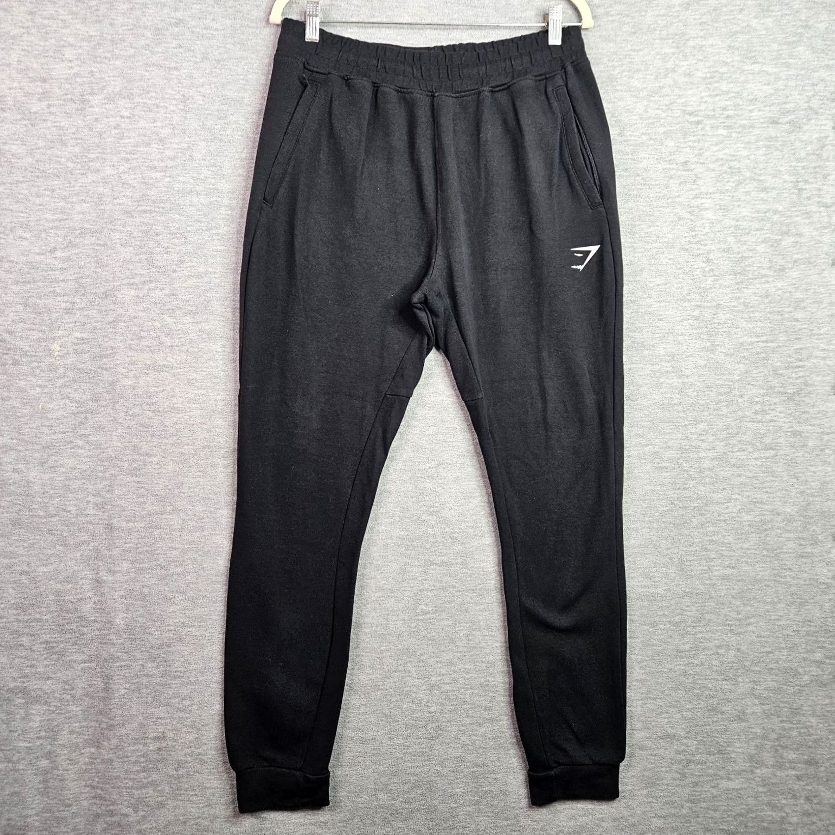 Gymshark Gymshark Men's Black Jogger Sweatpants Size M Athletic Lounge Casual Pockets Logo Regular Fit Size US 31 - 2 Thumbnail