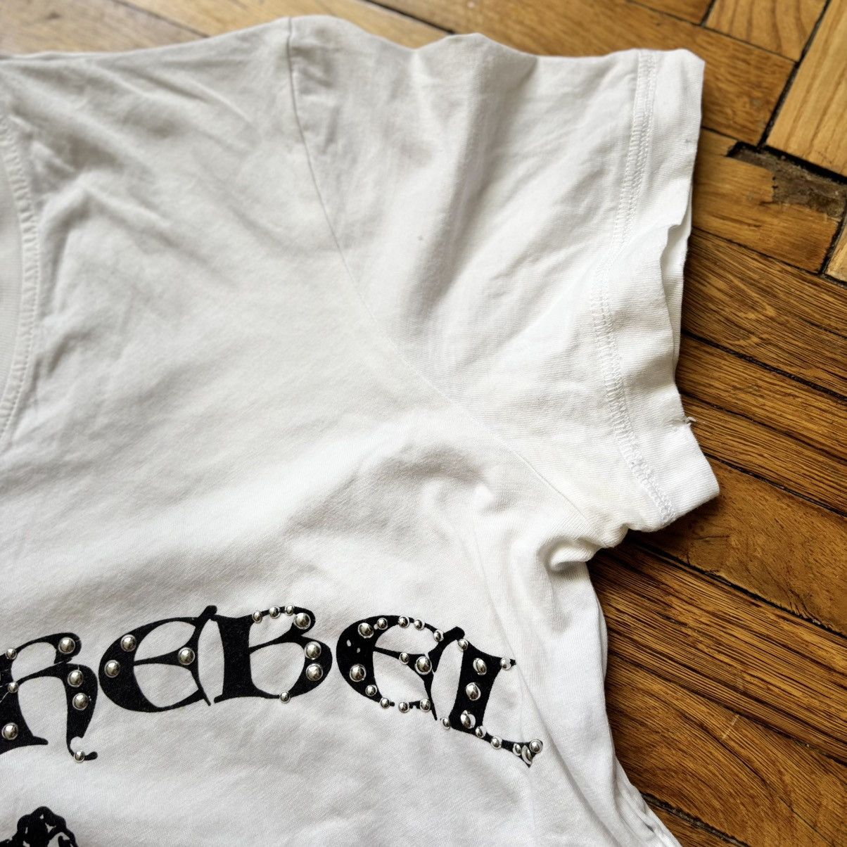 Just Cavalli Vintage Distressed V Crewneck Cavalli Dirty Rebel T-Shirt Size US M / EU 48-50 / 2 - 6 Thumbnail