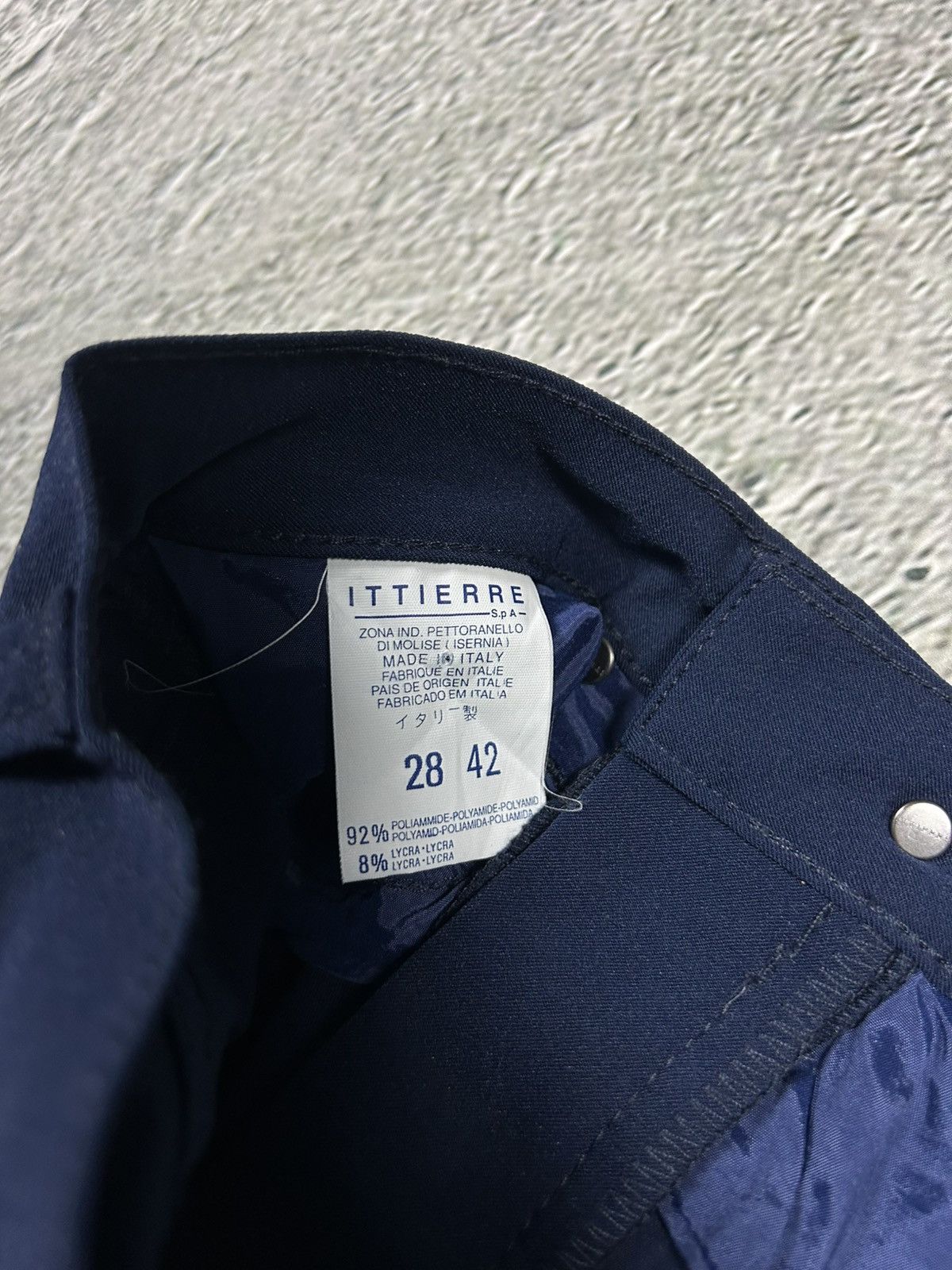 Versace × Versace Jeans Couture × Vintage Versace Pants navy blue high rise slim jeans couture Size 28" / US 6 / IT 42 - 4 Thumbnail