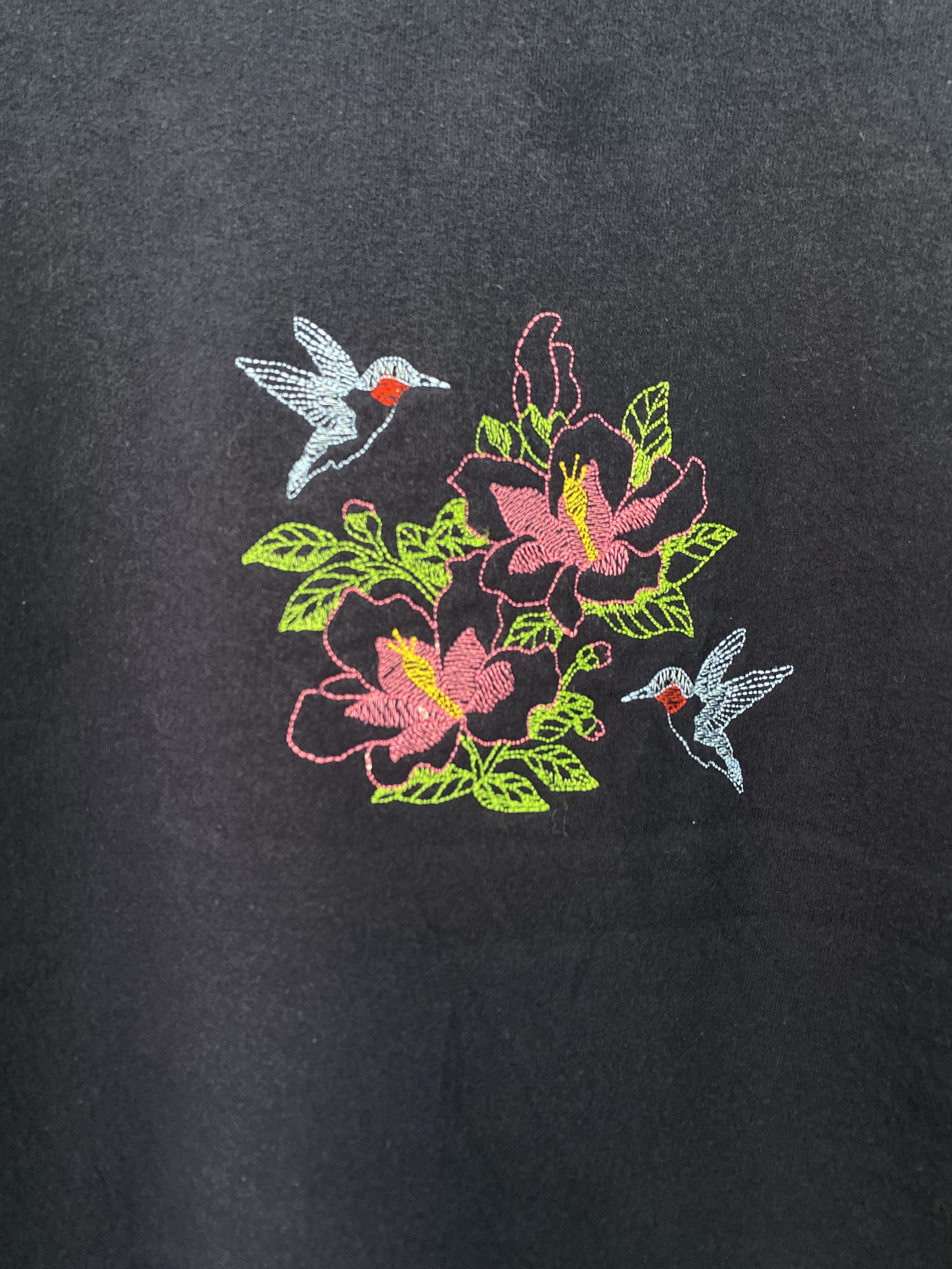 Habitat × Jerzees × Vintage Vintage Humming Bird Flower Sweatshirt Blueblack Extra Large Size US XL / EU 56 / 4 - 5 Thumbnail