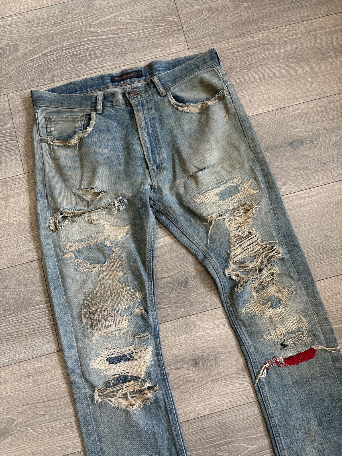 Undercover Undercover red yarn denim Size US 30 / EU 46 - 3 Thumbnail