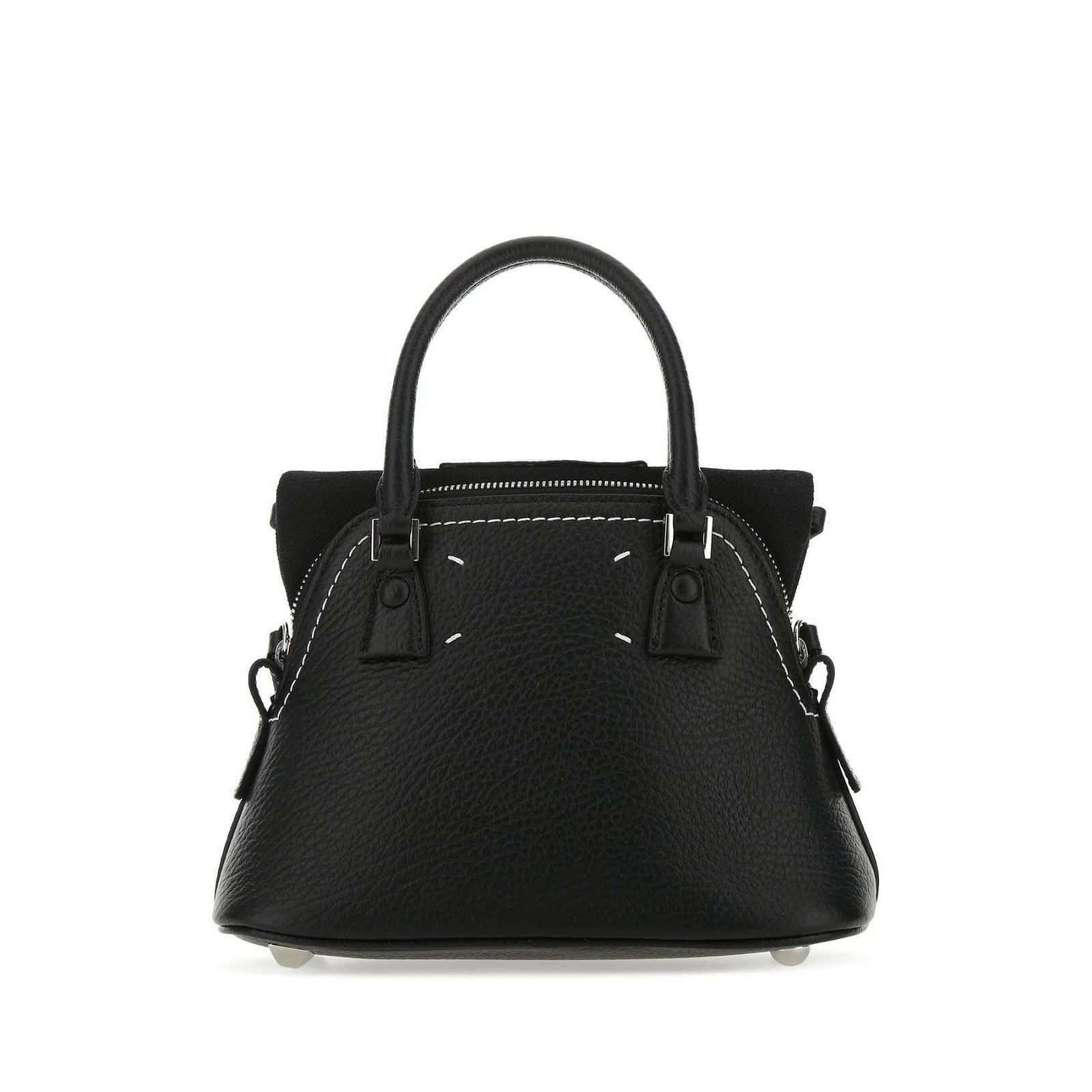 Maison Margiela MAISON MARGIELA 5AC Classique Micro Black Leather Top Handle Size ONE SIZE - 3 Thumbnail