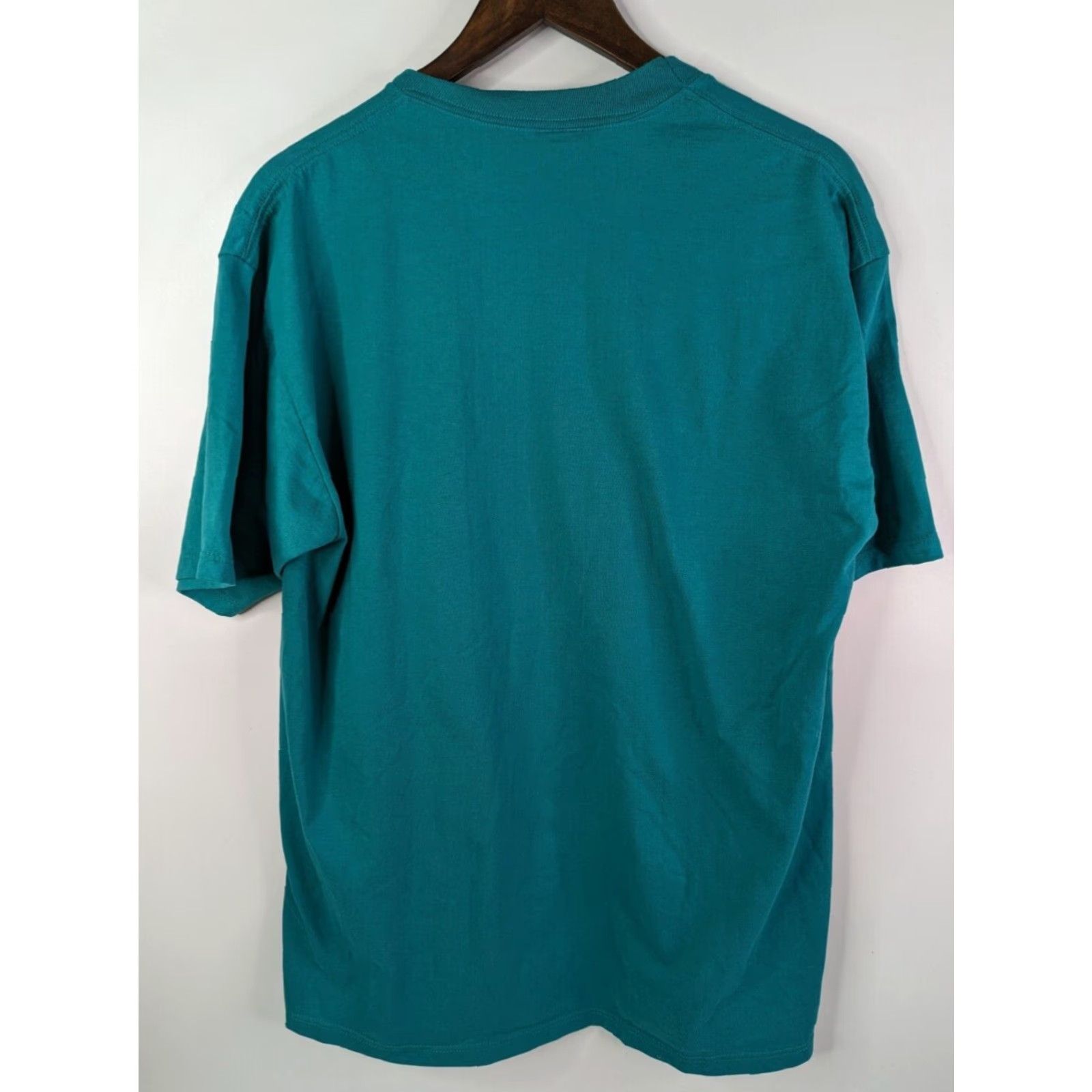 Jerzees VINTAGE Jerzees T-Shirt 90s Teal Mens XL Daisy Kingdom Seeds Flower Design Printed Logo Shirt Size US XL / EU 56 / 4 - 5 Thumbnail