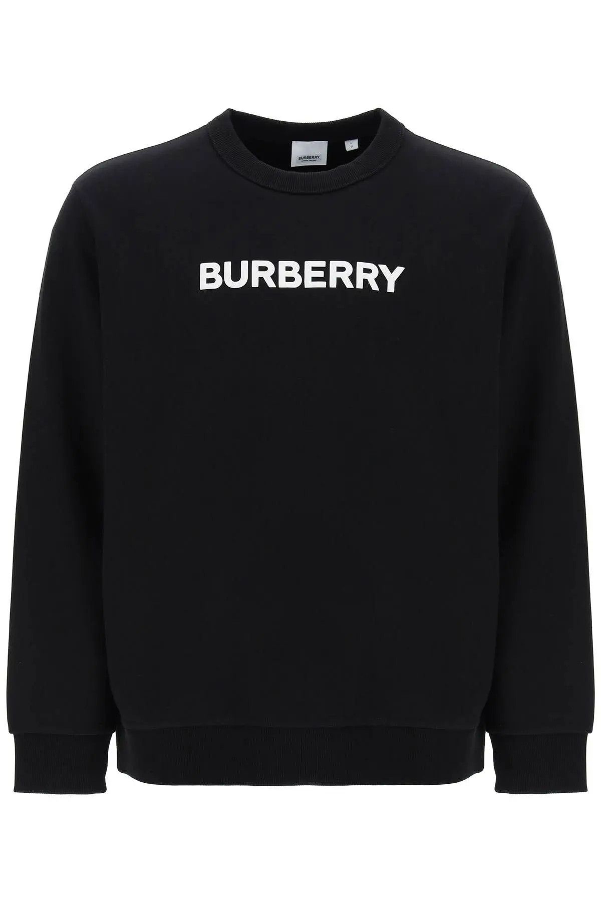 Image of Burberry O1S22I1N0224 Puff Logo Sweatshirt In Black, Men's (Size XL)