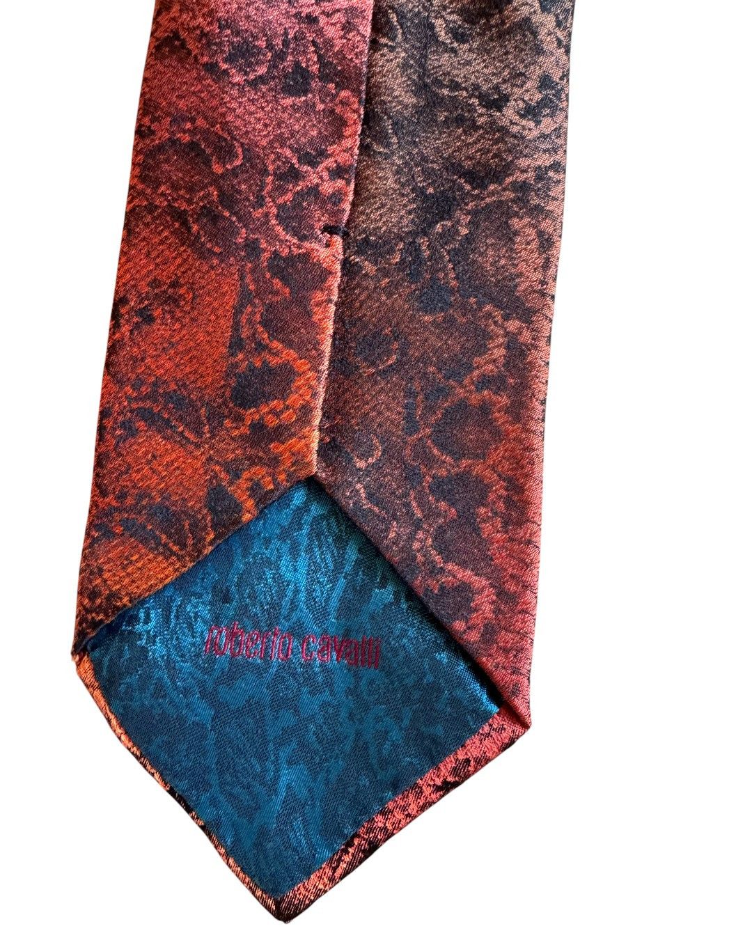 Roberto Cavalli VINTAGE SNAKESKIN PRINTED SILK TIE Size ONE SIZE - 5 Thumbnail