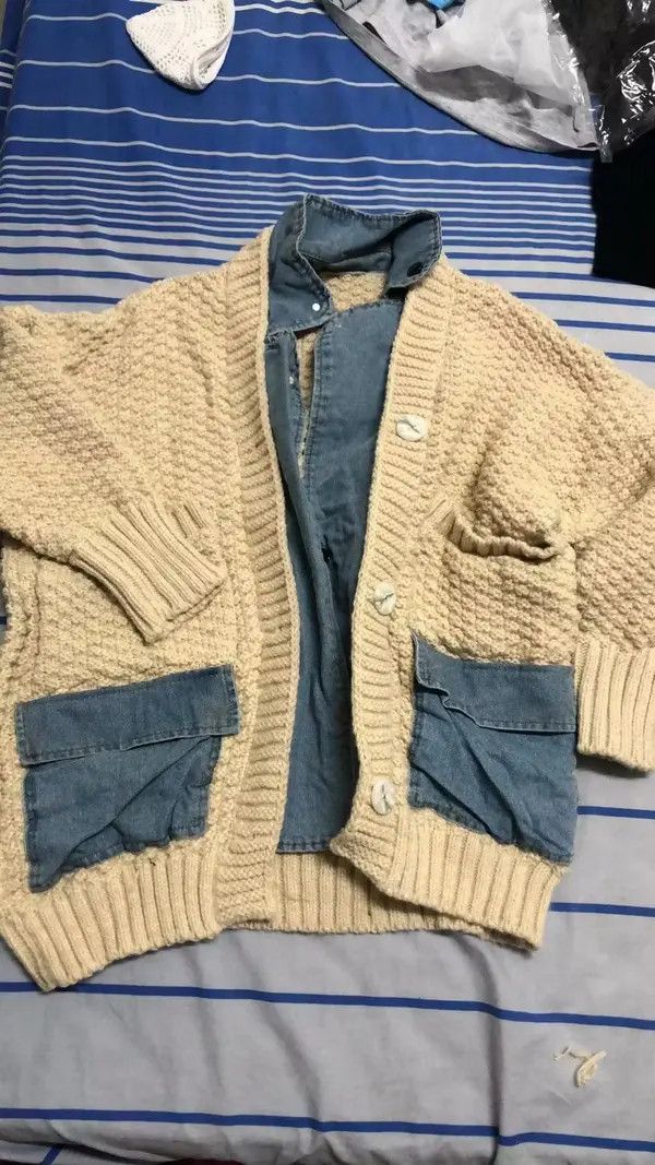 Other Women's Loose Thickened Knitted Cardigan Size ONE SIZE - 2 Thumbnail
