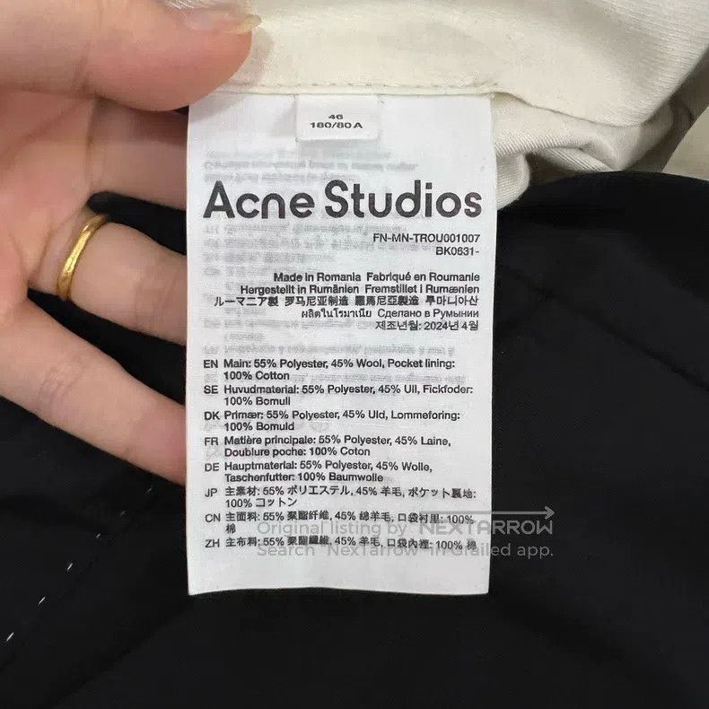 Acne Studios Acne Studios Black Wide Leg Pants Size US 30 / EU 46 - 4 Thumbnail