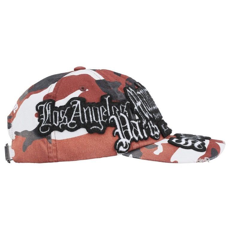Supreme Supreme City Patches 6-Panel Logo Red Camo Hat Adjustable Size ONE SIZE - 3 Thumbnail