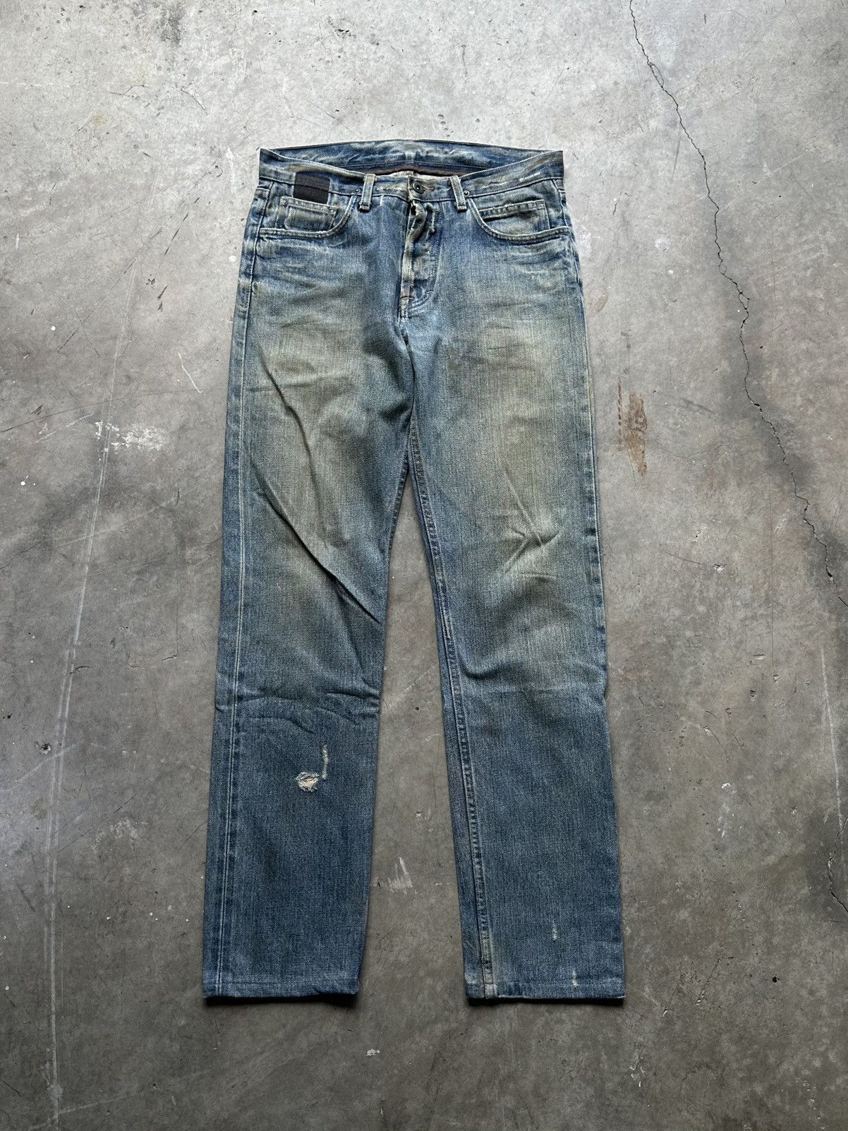 Image of Rick Owens Slab Denim in Blue, Men's (Size 31)