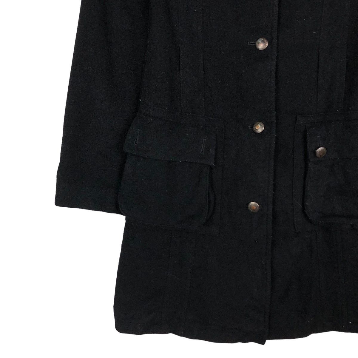 Barbour 🔥Vintage Long Wool Jacket Barbour International Biker Size US S / EU 44-46 / 1 - 4 Thumbnail
