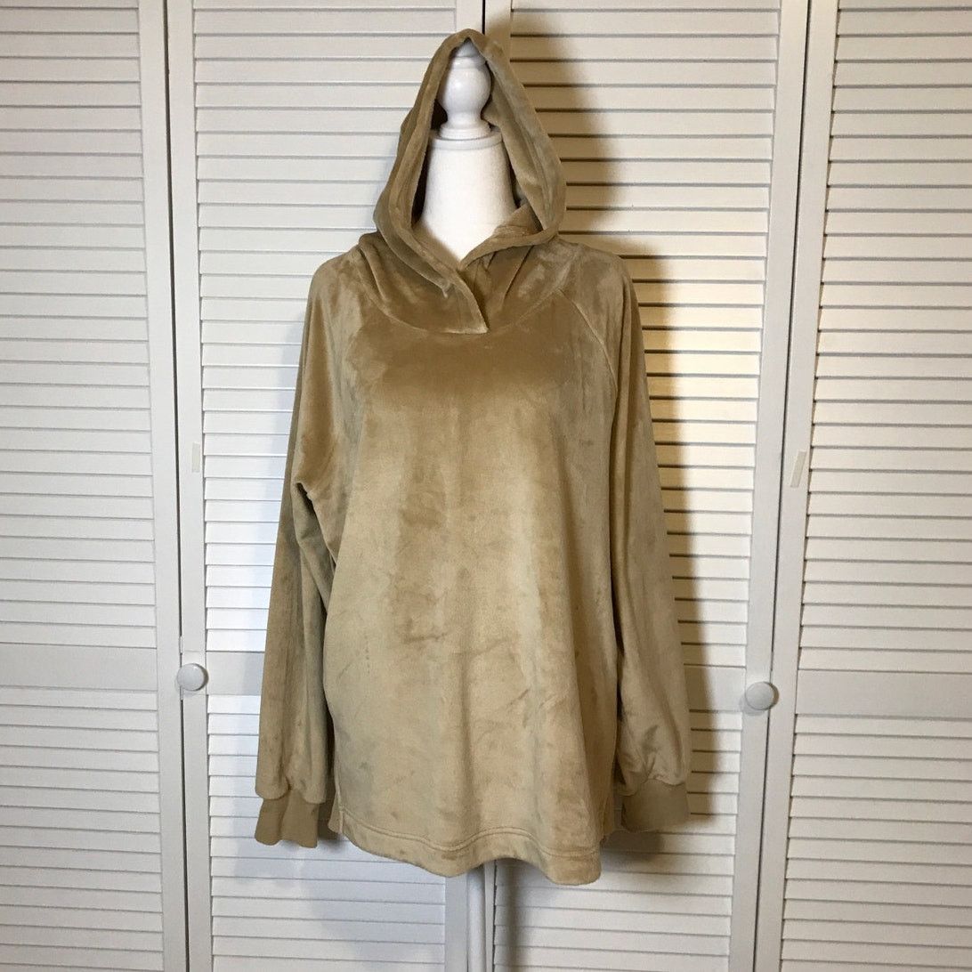 Other Member’s Mark Beige Plush Hoodie Long Sleeve Sweatshirt XL Size XL / US 12-14 / IT 48-50 - 1 Thumbnail