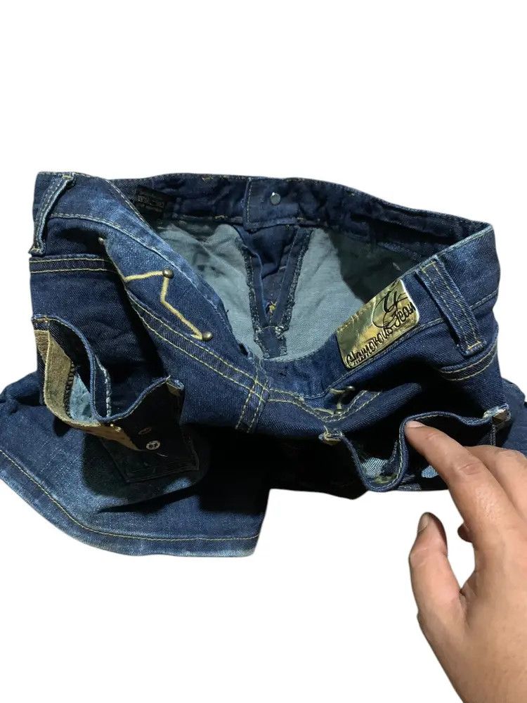 Hysteric Glamour 2000s Glamorous hybrid studded denim hot pants mini skirt Size 30" / US 8 / IT 44 - 8 Thumbnail