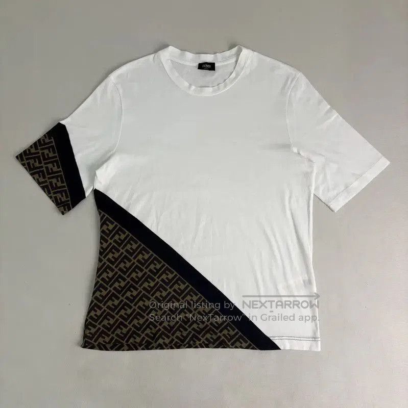 Fendi Fendi White Cotton Women's T-Shirt with Logo . Size S / US 4 / IT 40 - 1 Thumbnail