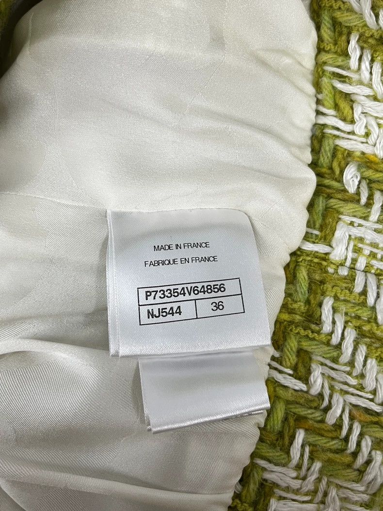 Chanel Chanel Green plaid lapel coat Size XS / US 0-2 / IT 36-38 - 5 Thumbnail