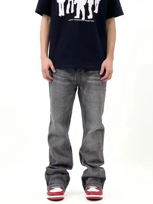 Designer × Japanese Brand × Jean y2k faded hiphop baggy flared jeans Size US 30 / EU 46 - 3 Thumbnail