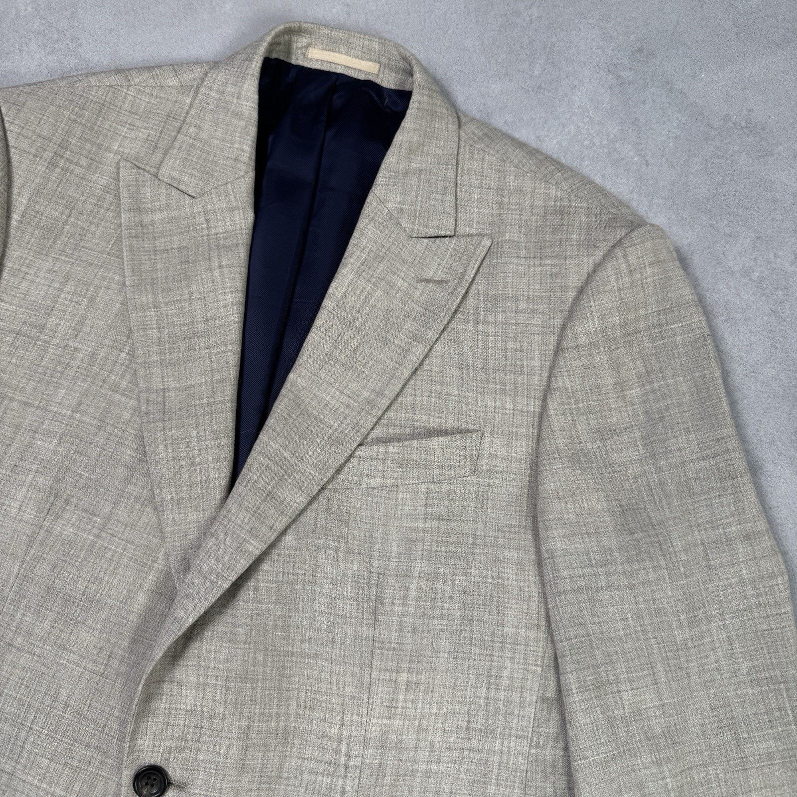 Hackett J.P. Hackett 14 Savile Raw Loro Piaba Ink Suit Men 42r/52r Size 42R - 7 Thumbnail