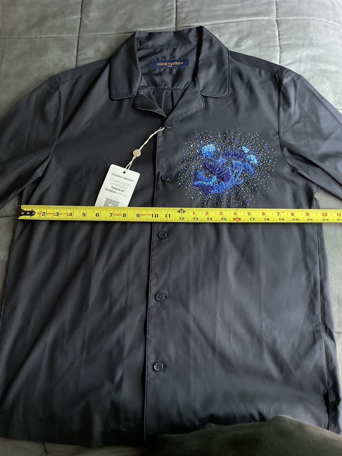 Louis Vuitton Louis Vuitton Beaded Watercolor Silk Shirt Size US M / EU 48-50 / 2 - 5 Thumbnail