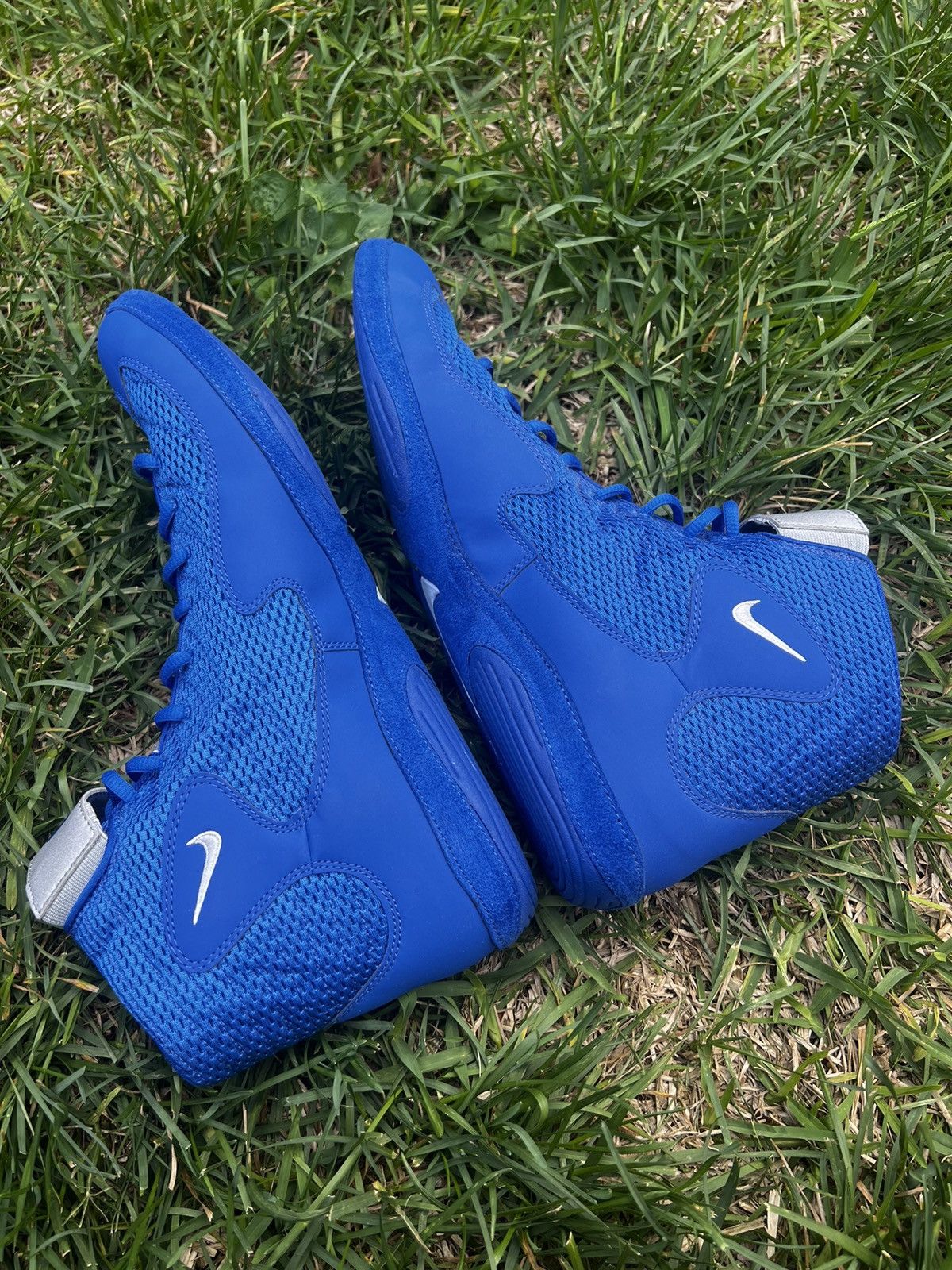 Nike NEW Nike Inflict Wrestling Shoes size 15 Mens Blue Royal Size US 15 / EU 48 - 8 Thumbnail