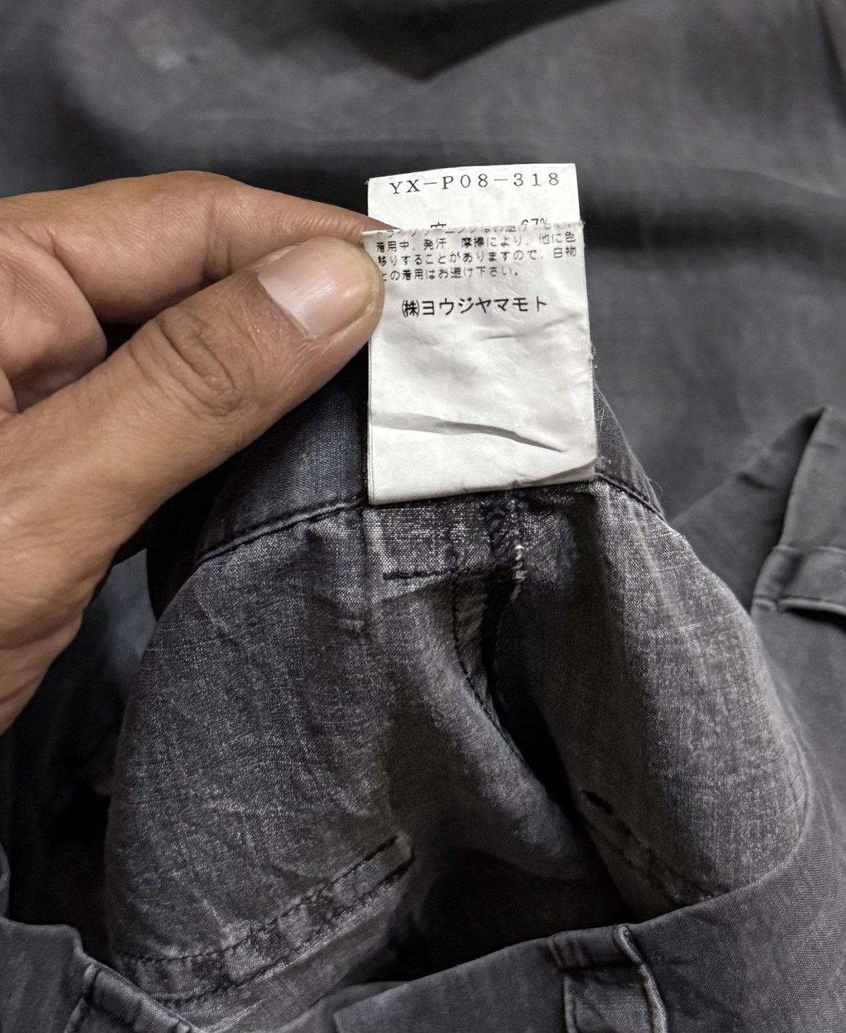 Yohji Yamamoto Y's Yohji Yamamoto Pants Cargo Linne greey Size US 35 - 14 Thumbnail