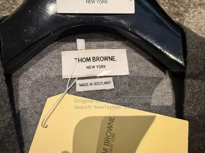 Thom Browne Thom Browne Color Blocked Four Stripe Cashmere Cardigan Size US XL / EU 56 / 4 - 7 Thumbnail