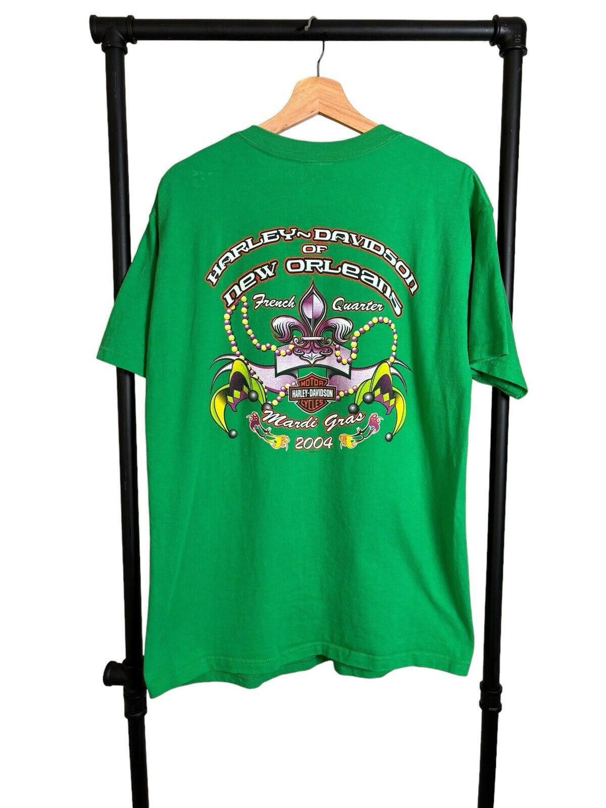 Harley Davidson Y2K 2004 Harley New Orleans Madi Gras T-shirt Large Size US L / EU 52-54 / 3 - 3 Thumbnail