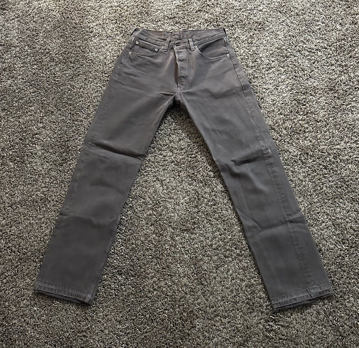 Levi's Vintage Clothing Levi’s 501 Brown Released Hem Jeans Size US 32 / EU 48 - 1 Thumbnail