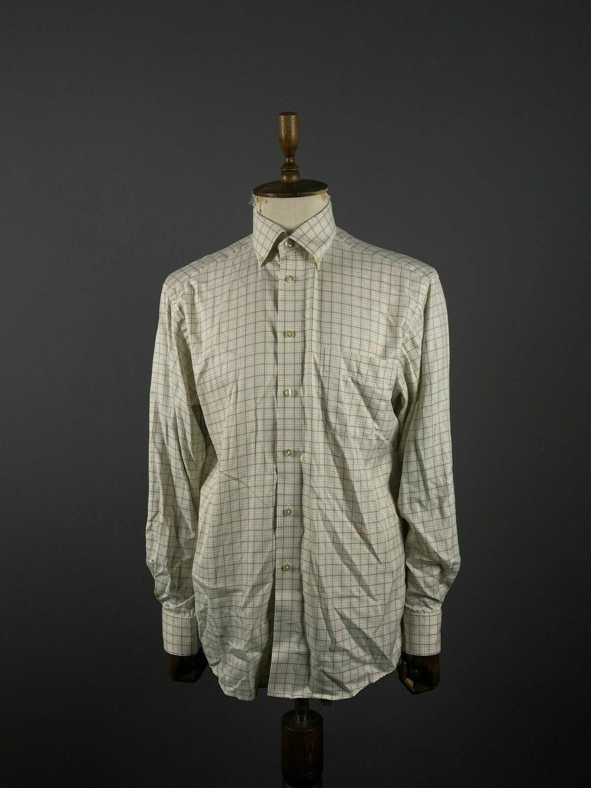 Eton Men Eton Ganghester White Check Button Up Shirt Size 42/16.5 Size US M / EU 48-50 / 2 - 1 Thumbnail