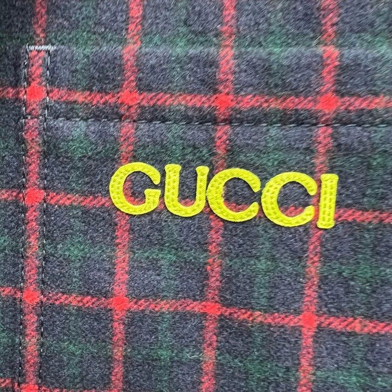 Other Gucci Embroidered Check Wool Flannel Jacket-2508 Size US XL / EU 56 / 4 - 4 Thumbnail