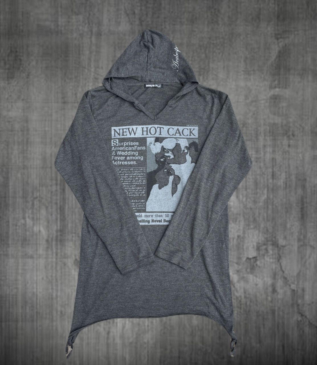 If Six Was Nine 2000s Japanese archive Vkei Poem Hooded Long Sleeve Tee Size US S / EU 44-46 / 1 - 1 Thumbnail