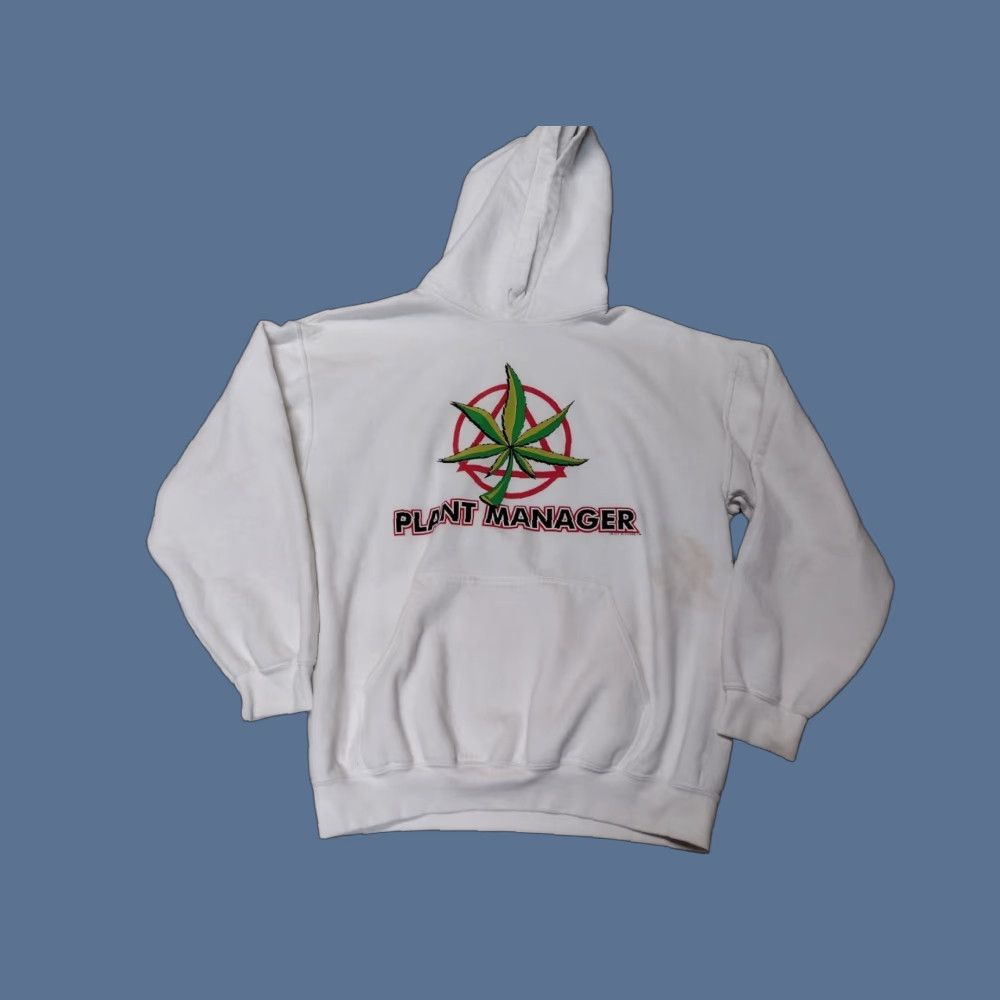 Vintage VINTAGE Grateful Hoodie Shirt 90s Jamaica Marijuana Pot Ganja Plant Manager L White AKA Underground Men Long Sleeve Cotton Logo Size US L / EU 52-54 / 3 - 1 Thumbnail