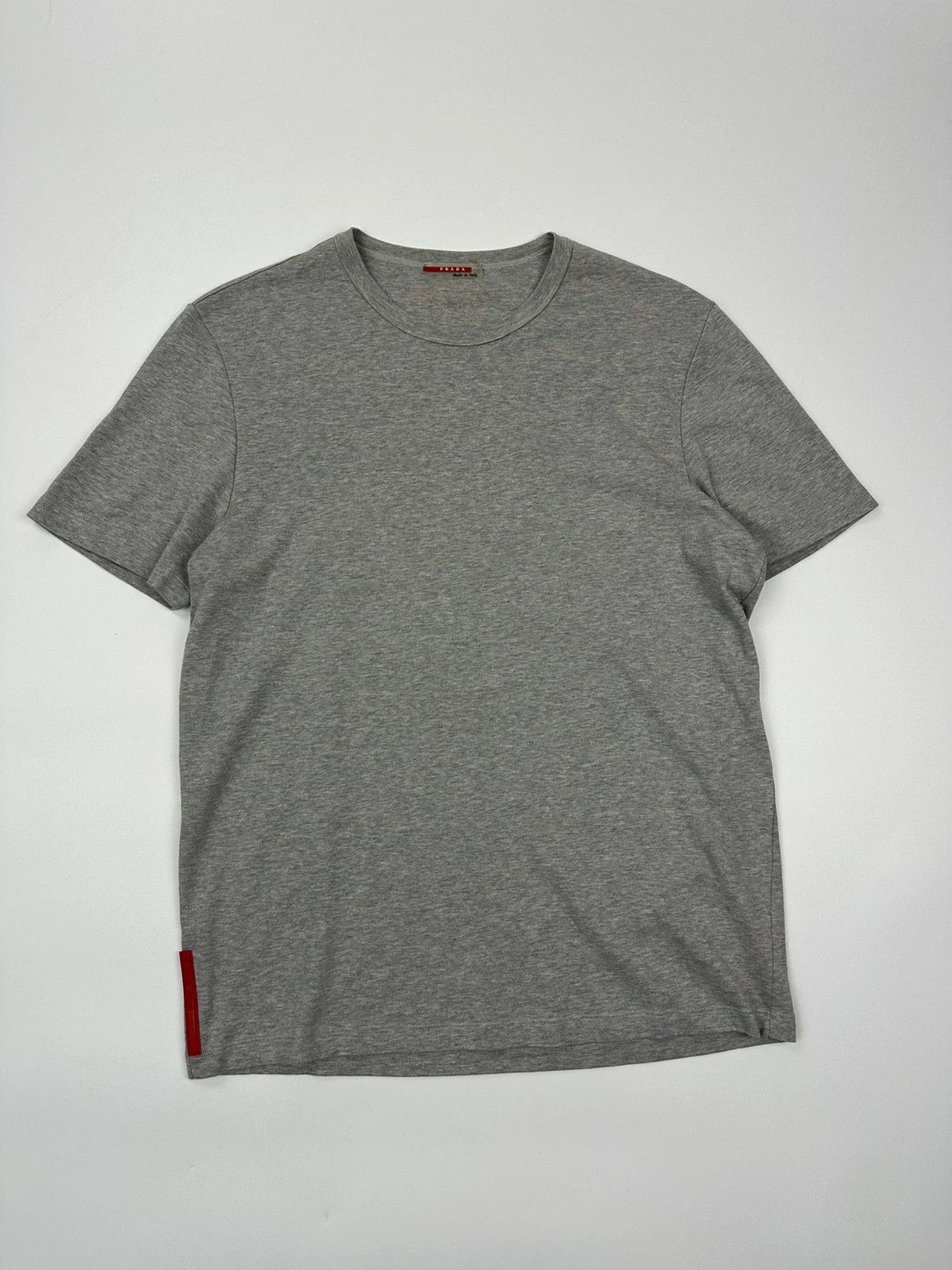 Prada Prada Sport SS99 Grey Cotton Boxy Tee Size US L / EU 52-54 / 3 - 1 Thumbnail