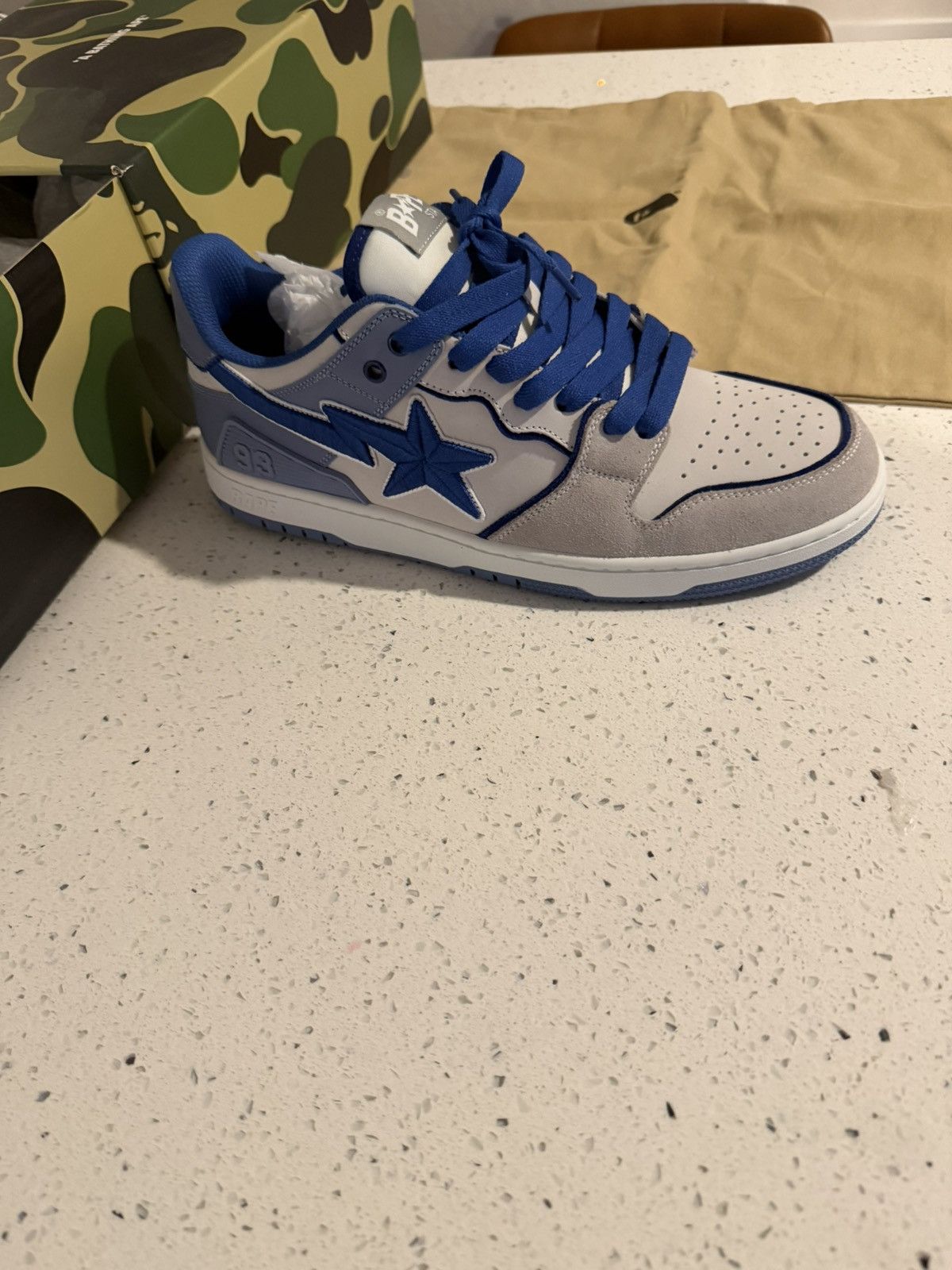 Bape Bape Sk8stas #5 Blue Size US 12 / EU 45 - 1 Thumbnail