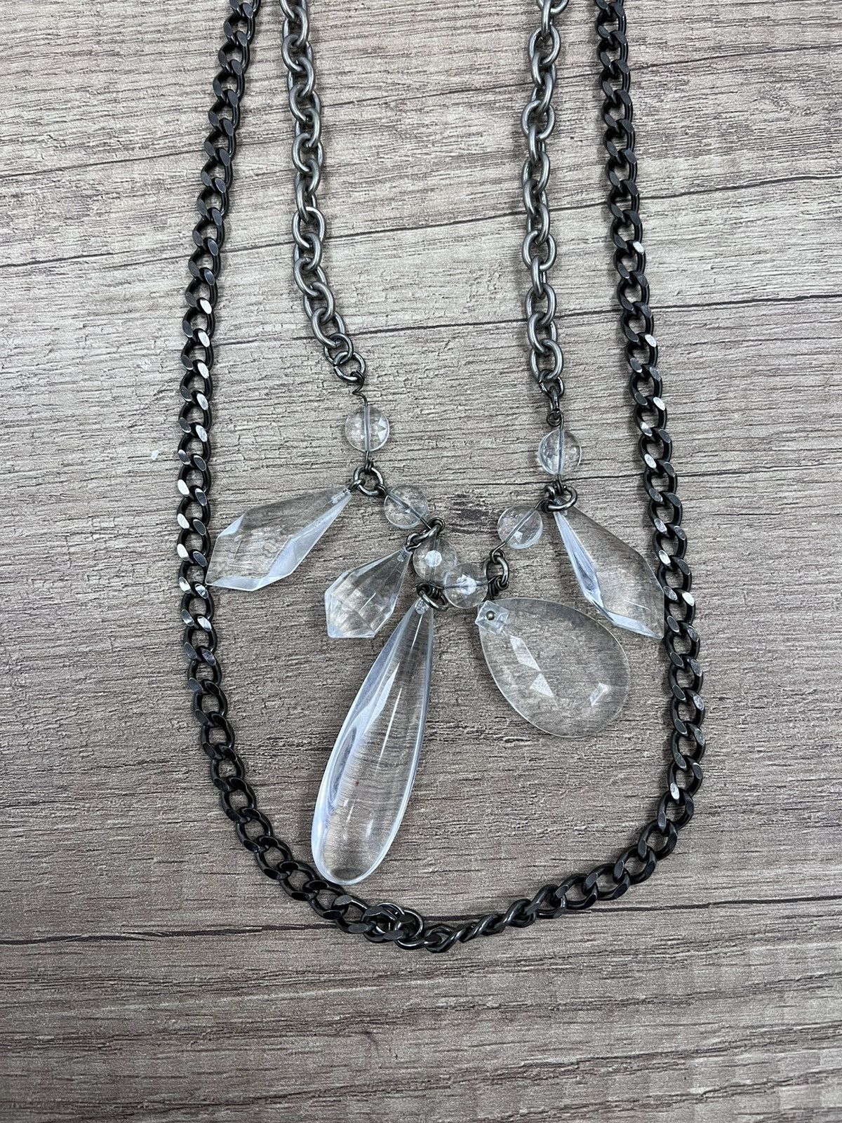 Prada × Vintage RAREVINTAGE PRADA COLLIER in Metallo Nacklace Crystal Size ONE SIZE - 5 Thumbnail