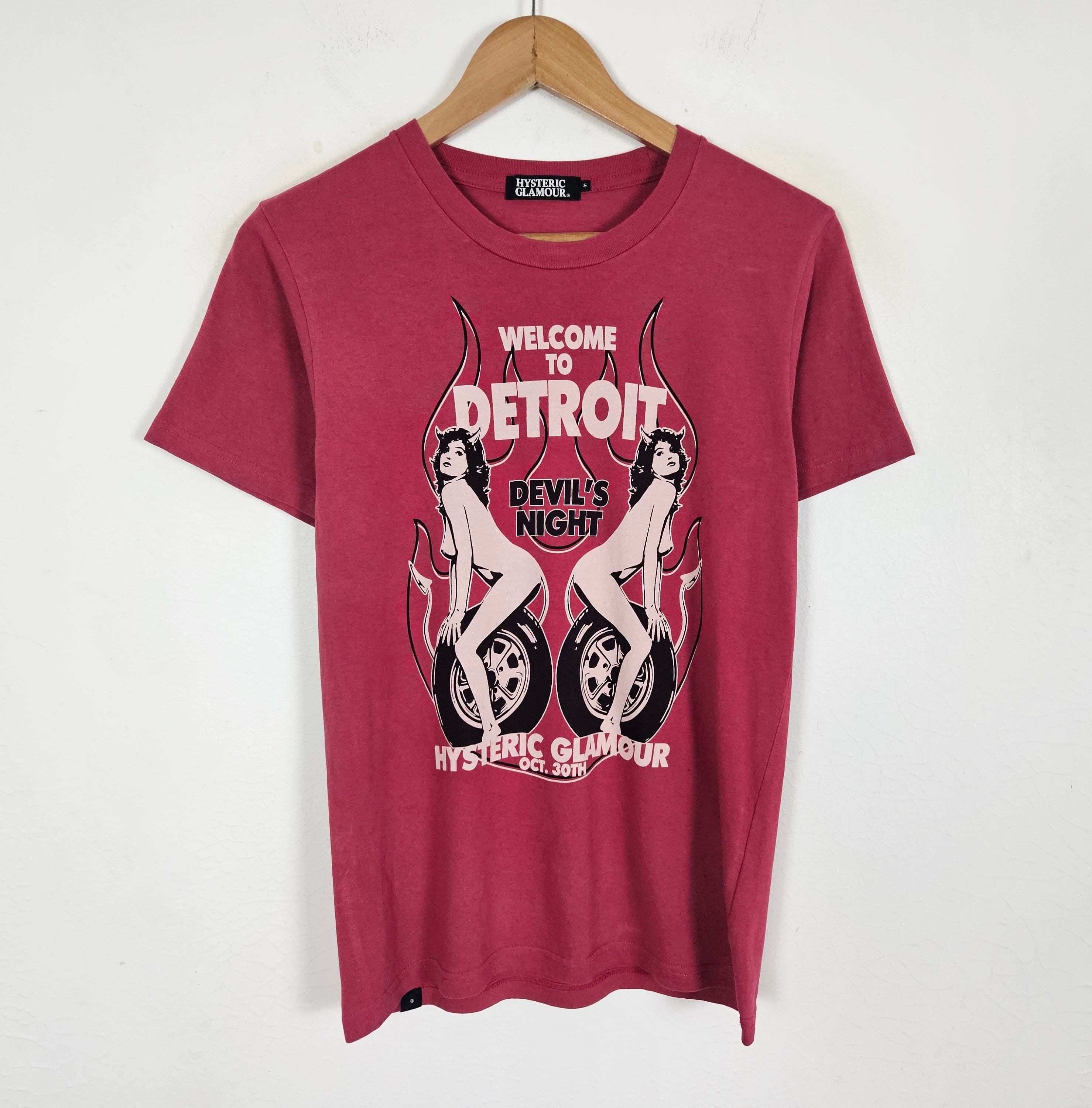 Hysteric Glamour Hysteric Glamour Welcome to Detroit Devil's night tee shirt Size US S / EU 44-46 / 1 - 2 Thumbnail