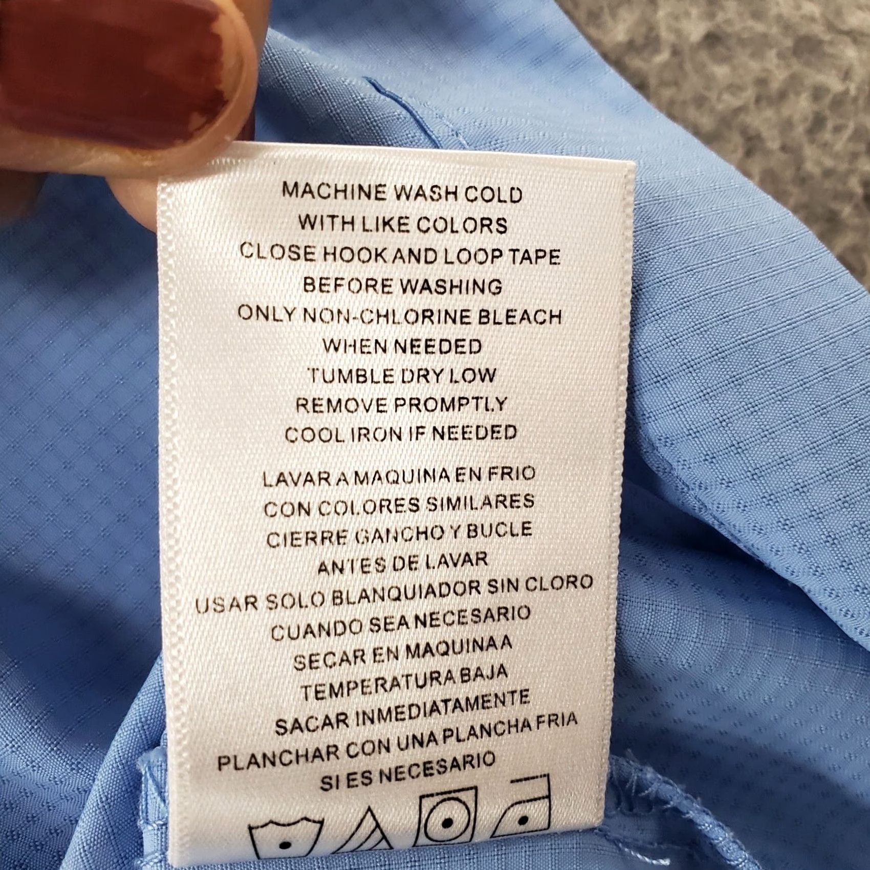 Habitat Habit Fishing Camping Shirt Men XL Blue Moisture Wicking Button-Up 40+ Solar Factor Size US XL / EU 56 / 4 - 8 Thumbnail