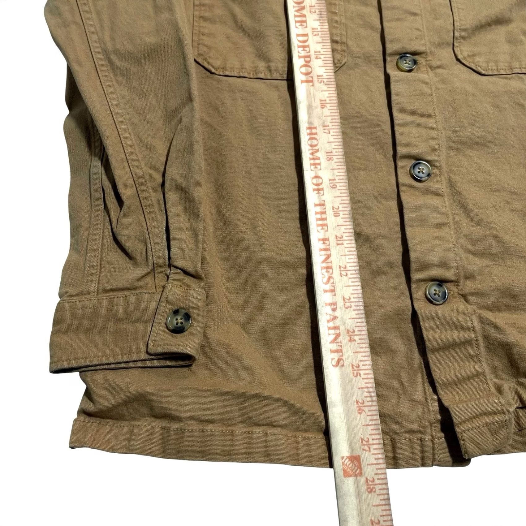 Quince Quince Utility Shirt Mens Sz L Brown Twill Button Front Long Sleeve Size US L / EU 52-54 / 3 - 3 Thumbnail